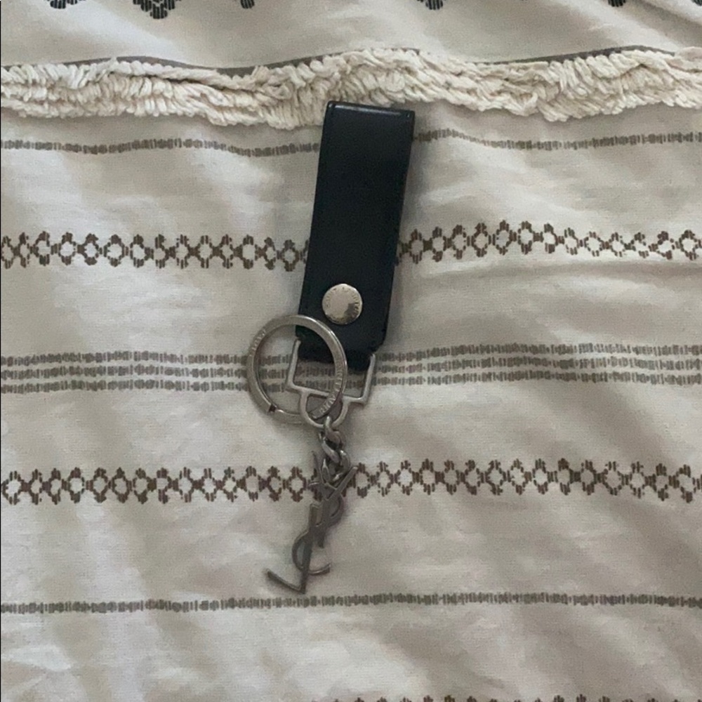 YSL Leather Key Chain